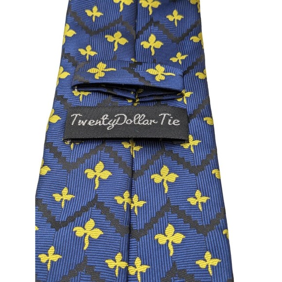 TwentyDollar Tie Men’s Neck Tie Vivid Geometric Print Classic Handmade 100% Silk - Picture 2 of 5